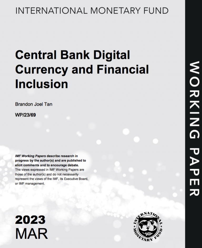 Central Bank Digital Currency & Financial Inclusion